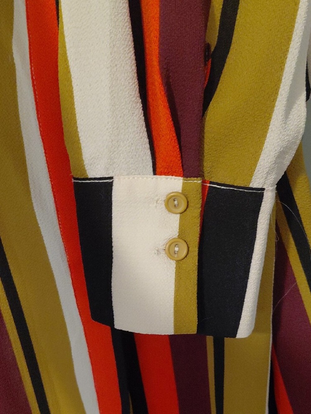 Moa Moa Multicolor Striped Top with Mustard, Black & Cream - Picture 4 of 13